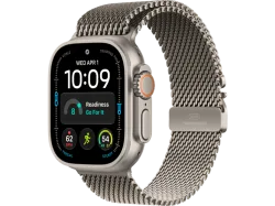 APPLE Watch Ultra 4 (GPS + Cellular) 49 mm Smartwatch Titan, Klasse 5, 155 - 185 (M), Natural Titanium Case/Natural Milanese Loop