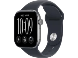 APPLE Watch Series 12 (GPS) 42 mm Smartwatch Aluminium, 130 - 180 (S/M), Space Gray Aluminium Case/Navy Blue Sport Band