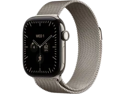 APPLE Watch Series 12 (GPS + Cellular) 42 mm Smartwatch Titan, 130 - 180 mm, Natural Titanium Case/Natural Milanese Loop