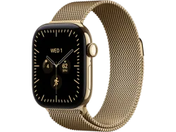 APPLE Watch Series 12 (GPS + Cellular) 42 mm Smartwatch Titan, 130 - 180 mm, Radiant Gold Titanium Case/Radiant Milanese Loop