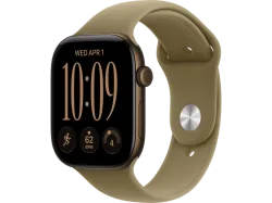 APPLE Watch Series 12 (GPS) 46 mm Smartwatch Aluminium, 140 - 190 (S/M), Dark Bronze Aluminium Case/Olive Sport Band