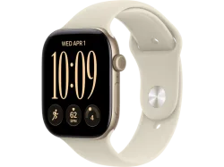 APPLE Watch Series 12 (GPS) 46 mm Smartwatch Aluminium, 140 - 190 (S/M), Light Gold Aluminium Case/Sand Sport Band