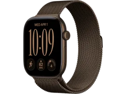 APPLE Watch Series 12 (GPS) 46 mm Smartwatch Aluminium, 150 - 200 (M/L), Dark Bronze Aluminium Case/Dark Milanese Loop