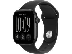 APPLE Watch Series 12 (GPS + Cellular) 42 mm Smartwatch Aluminium, 130 - 180 (S/M), Black Aluminium Case/Black Sport Band