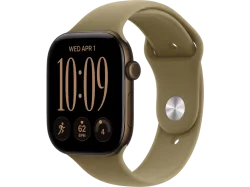APPLE Watch Series 12 (GPS + Cellular) 46 mm Smartwatch Aluminium, 140 - 190 (S/M), Dark Bronze Aluminium Case/Olive Sport Band