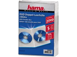 HAMA Slim - DVD-Doppel-Leerhülle (Transparent)
