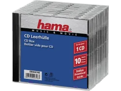 HAMA 44746 CD BOX STD CLEAR/BLACK - CD-Leerhülle (Schwarz)