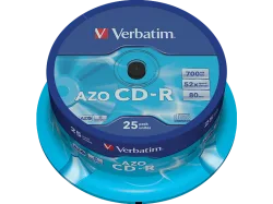 VERBATIM 43352 - CD-R AZO 70MB, 25er Pack