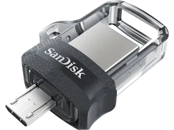 SanDisk USB 3.0 USB-Stick Ultra Dual 128 GB Transparent Schwarz