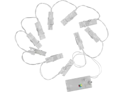 TNB Lensy LED Lamettas Clip - Girlande (Weiss)