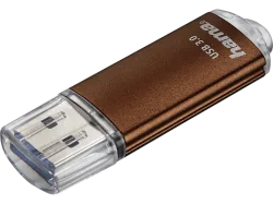 HAMA Laeta - USB-Stick (128 GB, Braun)