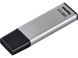 Hama - FlashPen Classic - 32GB USB 3.0 40MB/s, Silber, 32 GB