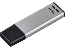 Hama - FlashPen Classic - 64GB USB 3.0 40MB/s, Silber, 64 GB