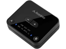 AVANTREE Audikast Plus - Bluetooth Audio Transmitter (Schwarz)