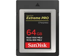 SanDisk - Extreme Pro Typ B (CFexpress Typ B, 64 GB, U3), Schwarz, 64 GB