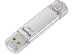 HAMA C-Laeta - USB-Stick (256 GB, Silber)
