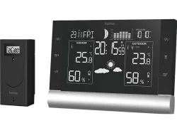 HAMA Black Line Plus - Wetterstation (Schwarz)