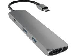 SATECHI PASSTHROUGH - Adapter (Grau)