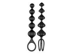 SATISFYER Love Beads - Analkugelketten (Schwarz)