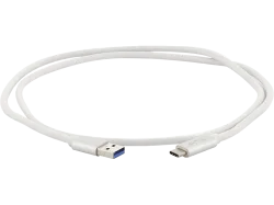 LMP 16652 - Kabel USB-C zu USB-A (Weiss/Silber)