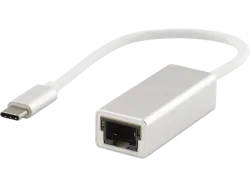 LMP 15995 - Adapter USB-C zu Gigabit Ethernet (Weiss/Silber)