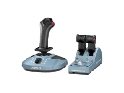 THRUSTMASTER TCA Officer Pack Airbus Edition - Joystick + Schubhebel-Quadranten (Schwarz/Grau)