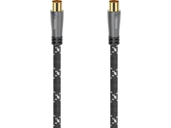 HAMA 00205070 - Antennen-Kabel (Grau/Schwarz)