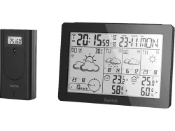 HAMA Meteotime - Wettervorhersage-Center (Schwarz)