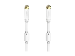 HAMA 205253 CABLE SAT M/M 5M - SAT-Anschlusskabel (Weiss)