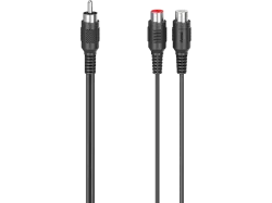 hama 00205183 Subwoofer-Adapter, Cinch-Stecker - 2 Cinch-Kupplungen