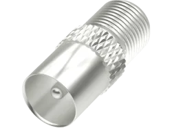 Hama 00205223 F-Koax-Adapter Geschirmt Anschlüsse: F-Buchse, Koax-Stecker IEC 1 St.