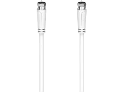 HAMA 205066 CABLE SAT F M/M 90DB 10M - SAT-Anschlusskabel (Weiss/Silber)