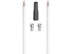 HAMA 00205041 - SAT-Anschluss-Kit (Weiss/Silber/Schwarz)