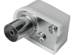 HAMA 00205217 - Antennen-Kupplung (Weiss/Silber)