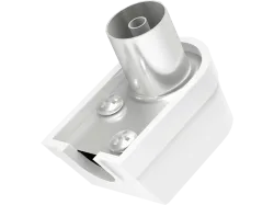 HAMA 00205216 - Antennen-Stecker (Weiss/Silber)