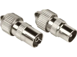 HAMA 00205211 - Koax-Set (Silber)