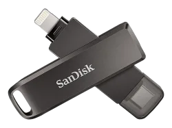 SANDISK iXpand Luxe - USB Stick (64 GB, Schwarz)