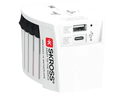 SKROSS World Travel Adapter 1.302967 MUV USB AC (CH Version)