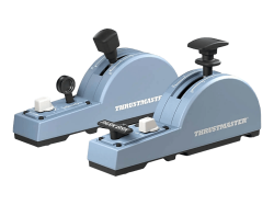 THRUSTMASTER - TCA Quadrant Add-On Airbus Edition Flugsimulator-Brems- und Landeklappen, Blau