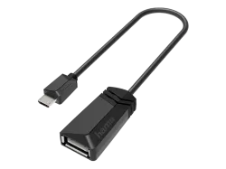 Hama - Hama 00200308 Kabeladapter Micro-USB USB Typ-A Schwarz