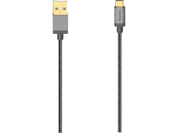HAMA 00200502 - USB-C-Kabel (Schwarz/Grau)