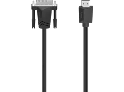 Hama DVI Adapterkabel DVI-D 24+1pol. Stecker, HDMI-A Stecker 3 m Schwarz 00200716 4K UHD DVI-Kabel