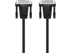 Hama DVI Anschlusskabel DVI-I 24+5pol. Stecker, DVI-I 24+5pol. Stecker 1.50 m Schwarz 00200706 DVI-Kabel