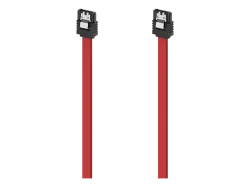 HAMA 00200739 - SATA-Kabel, 45 cm, Schwarz/Rot