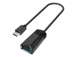 hama 00200312 USB-OTG-Adapter, USB-C-Stecker - USB-Buchse, USB 3.2 Gen1, 5 Gbit/s