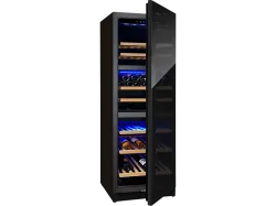 Trisa 368l Triple Zone Freistehender Weinklimaschrank – Weinkühlschrank freistehend – schwarz
