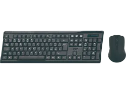 ISY IDE-2500-CH, Tastatur + Maus, Kabellos, Schwarz