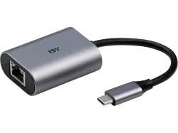 ISY IAD-1010-C - USB-C auf Gigabit-LAN-Adapter (Silber)