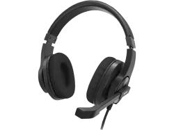 HAMA HS-P350 V2 - Office-Headset (Kabelgebunden, Stereo, Over-ear, Schwarz)