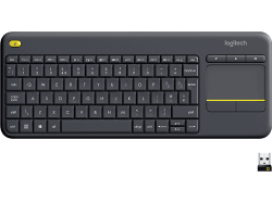 Logitech, Logitech K400 Plus Wireless Tastatur mit Touchpad